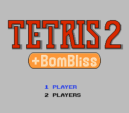 Tetris 2 and Bombliss Title Screen